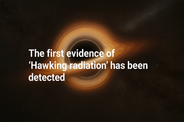 The First Evidence of the Existence of "Hawking Radiation" Has Been Detected